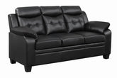 Coaster Finley Tufted Upholstered Sofa Black Model 506551